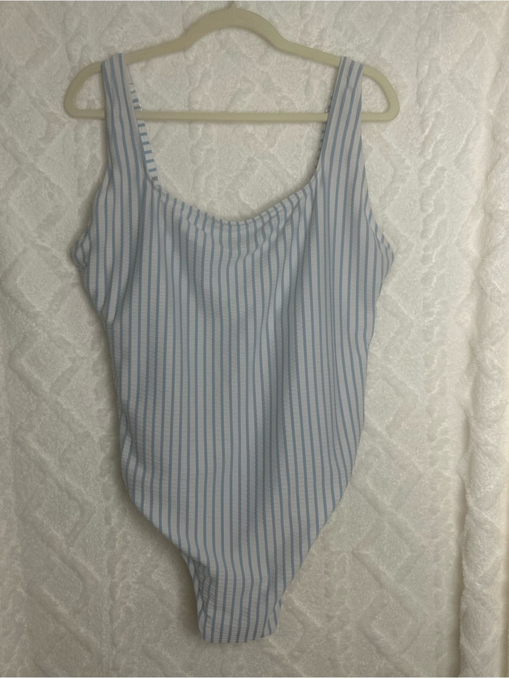 Old Navy Classic Blue Stripe One-Piece Swimsuit